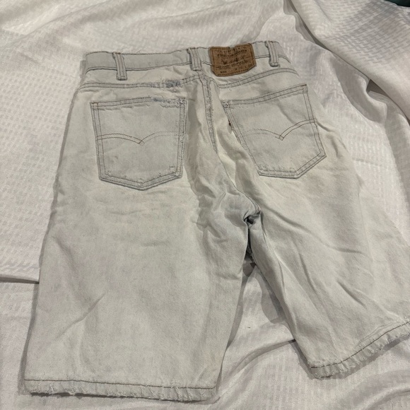 Vintage 80s Levis 550 Shorts Mens 30 Blue Denim Orange Tab Light Wash Jorts - Picture 4 of 9